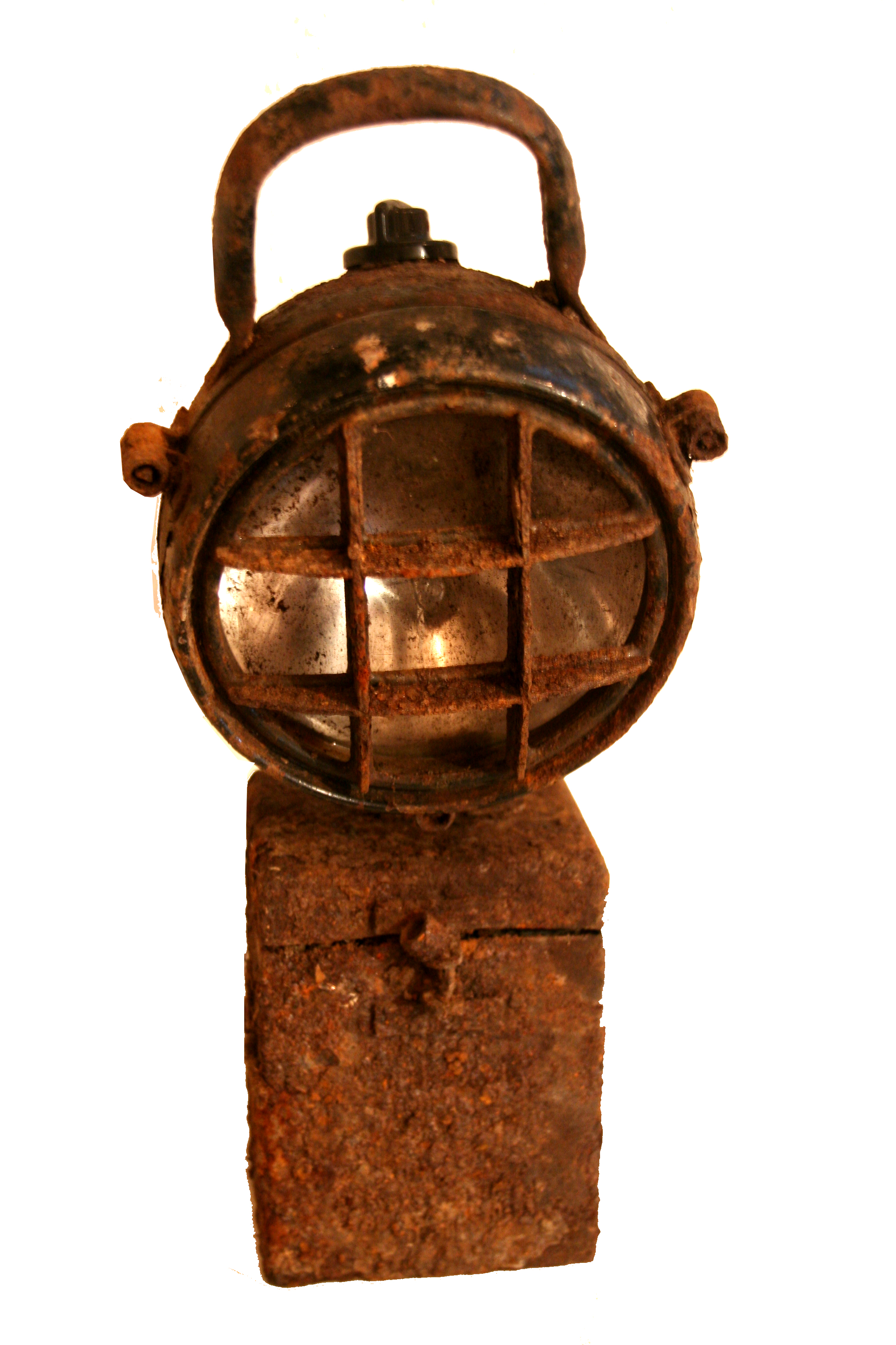 Grubenlampe im original Zustand ( ca. 40 Jahre alt) Miet-Deko!